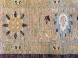 Brown and Beige Floral Rug