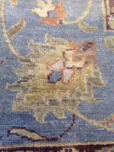 Blue and Brown Indo Oushak Area Rug