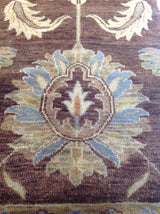 Blue and Brown Indo Oushak Area Rug