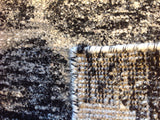 Black and Gray Interlock Pattern Rug