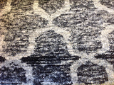 Black and Gray Interlock Pattern Rug