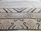 Beige and Brown Khotan Style Rug