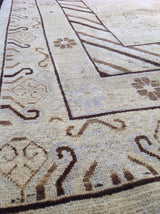 Beige and Brown Khotan Style Rug