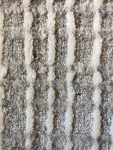 Grey and White Wool Area Rug