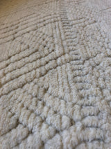 Lush Cream Wool Area Rug