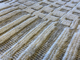 Ivory Geometric Cut and Loop Area Rug