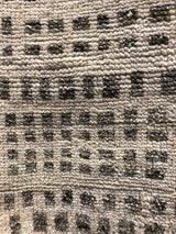 Charcoal and Ivory Squares Area Rug