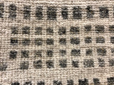 Charcoal and Ivory Squares Area Rug