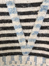 Charcoal Stripe Moroccan Design