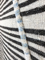 Charcoal Stripe Moroccan Design