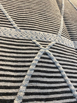 Charcoal Stripe Moroccan Design