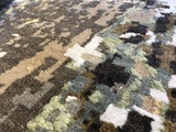 Taupe Abstract Area Rug