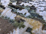 Taupe Abstract Area Rug
