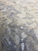 Silver and Ivory Abstract Area Rug