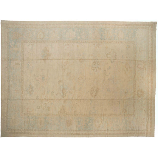 Beige Floral Turkish Rug