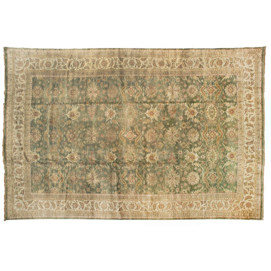 Green Indian Serapi Rug