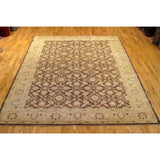 Brown and Beige Floral Rug