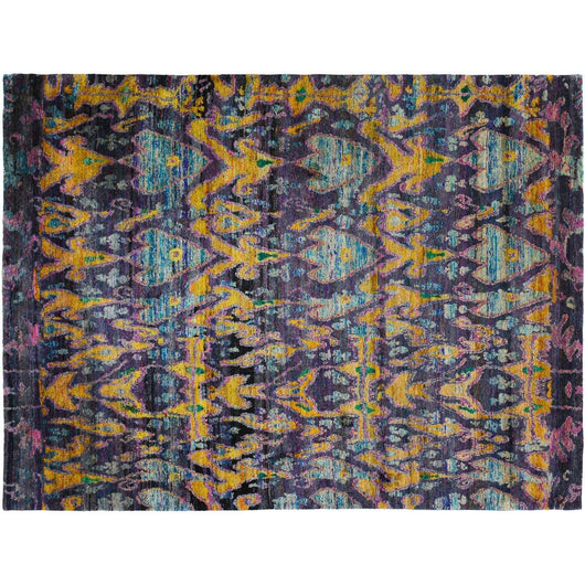 Midnight Sari Silk Rug