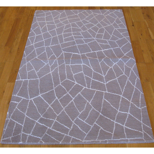 Gray Cracked Glass Rug