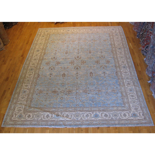 Blue and Ivory Pakistani Rug