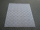 Silver Circles Loop and Cut Rug