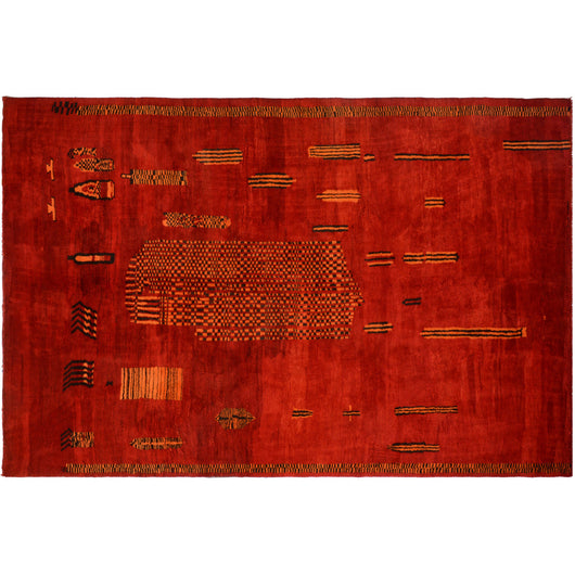 Mid-Century Modern Moroccan Rug