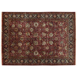 Traditional Kashan Style Rug in Red and Blue