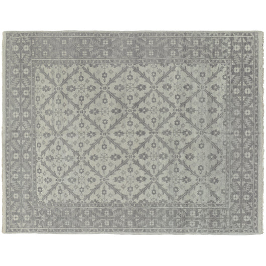 Silver and Grey Traditional Area Rug
