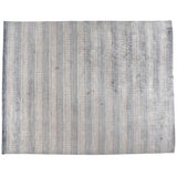 Beige and Steel Blue Contemporary Area Rug