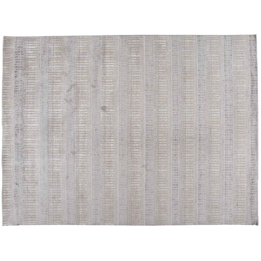 Beige and Silver  Area Rug