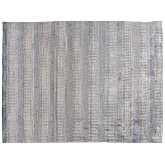 Beige and Steel Lines Area Rug