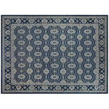 Traditional  Tabriz Design Rug in Blue and Beige