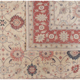 Traditional Rug with Red Border