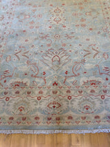 Floral Rug in Traditional Pakistani Design