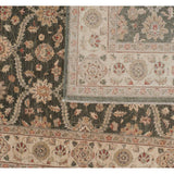 Traditional Pakistani Rug with Interlocking Floral Design