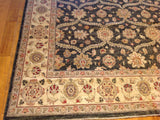 Traditional Pakistani Rug with Interlocking Floral Design
