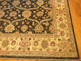 Traditional Pakistani Rug with Interlocking Floral Design