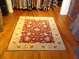 Traditional Pakistani Flowers and Vines Wool Rug