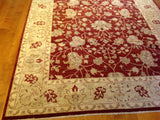 Traditional Pakistani Flowers and Vines Wool Rug