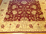 Traditional Pakistani Flowers and Vines Wool Rug