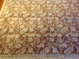 Traditional Pakistani Rust with Beige Floral Area Rug