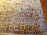 Gold and Brown Traditional Pakistani Area Rug