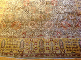 Gold and Brown Traditional Pakistani Area Rug