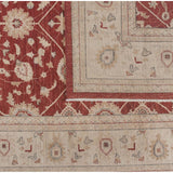 Red and Beige Traditional Pakistani Area Rug