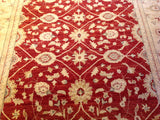 Red and Beige Traditional Pakistani Area Rug