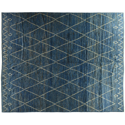 Blue Moroccan Design Rug
