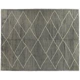 Silver Diamonds Moroccan Design Rug