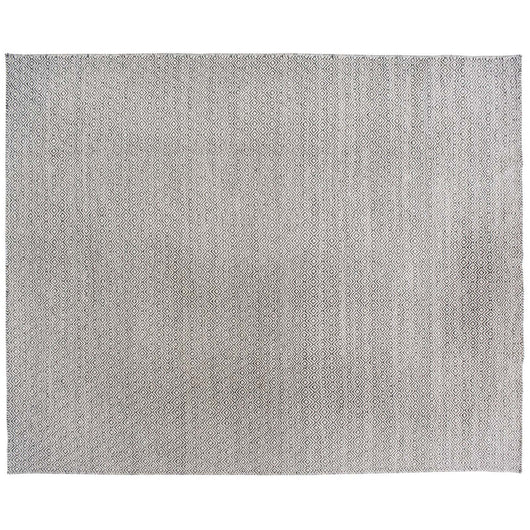 Grey and White Diamonds Flatweave Rug