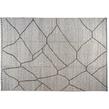 Beige and Charcoal Moroccan Design Rug