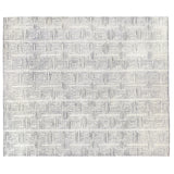 Cream and Charcoal Maze Area Rug